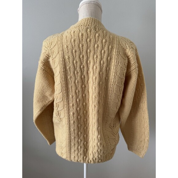 Vtg Abercrombie & Fitch Wool Fisherman Sweater with Button Detail Size M‎ - Picture 3 of 7